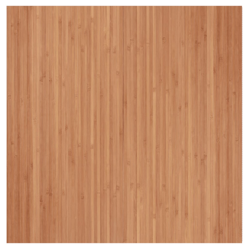 Teppich Rechteckig Natur 100x100 cm Bambus