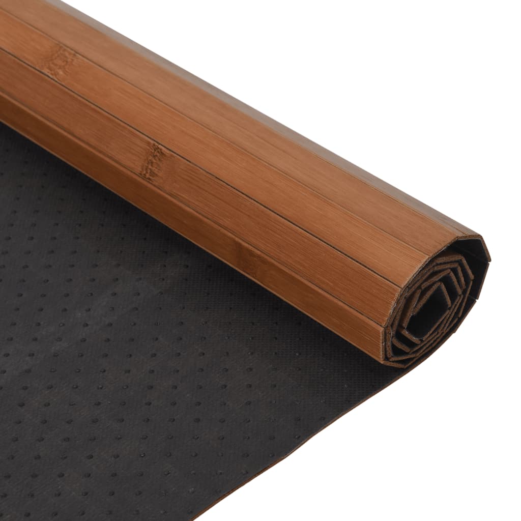 Teppich Rechteckig Braun 100x500 cm Bambus