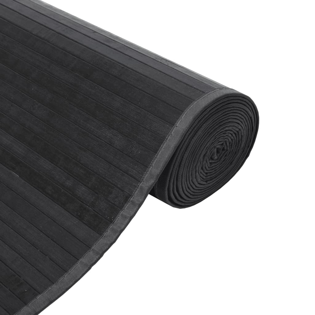 Teppich Rechteckig Grau 60x400 cm Bambus
