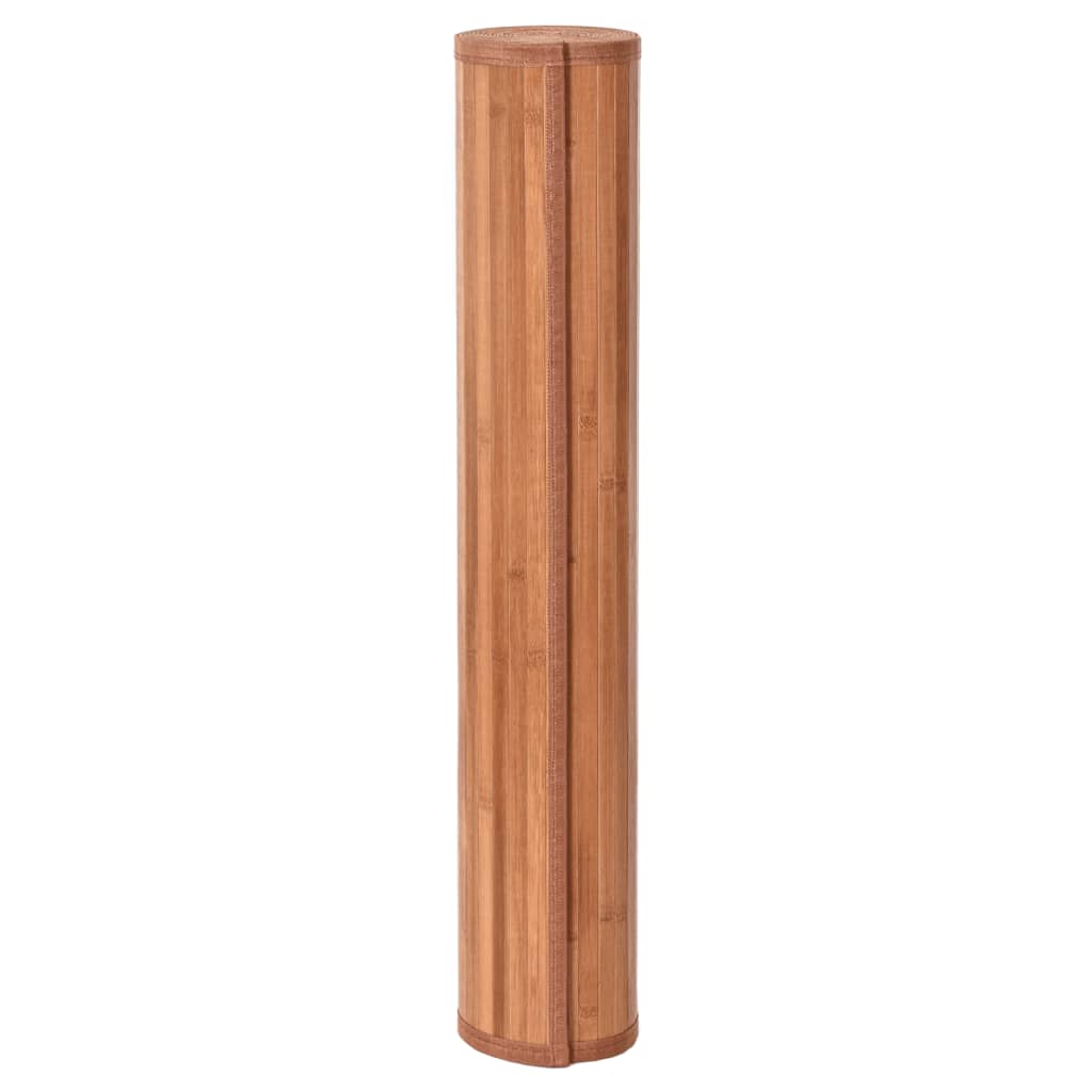 Teppich Rechteckig Braun 100x200 cm Bambus