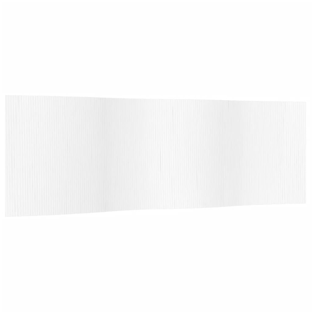Paravent Weiß 165x600 cm Bambus