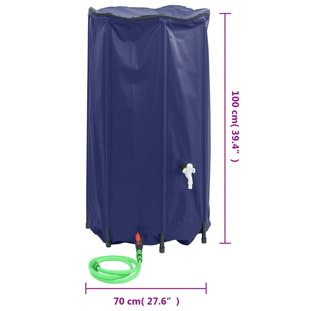Wassertank mit Wasserhahn Faltbar 380 L PVC