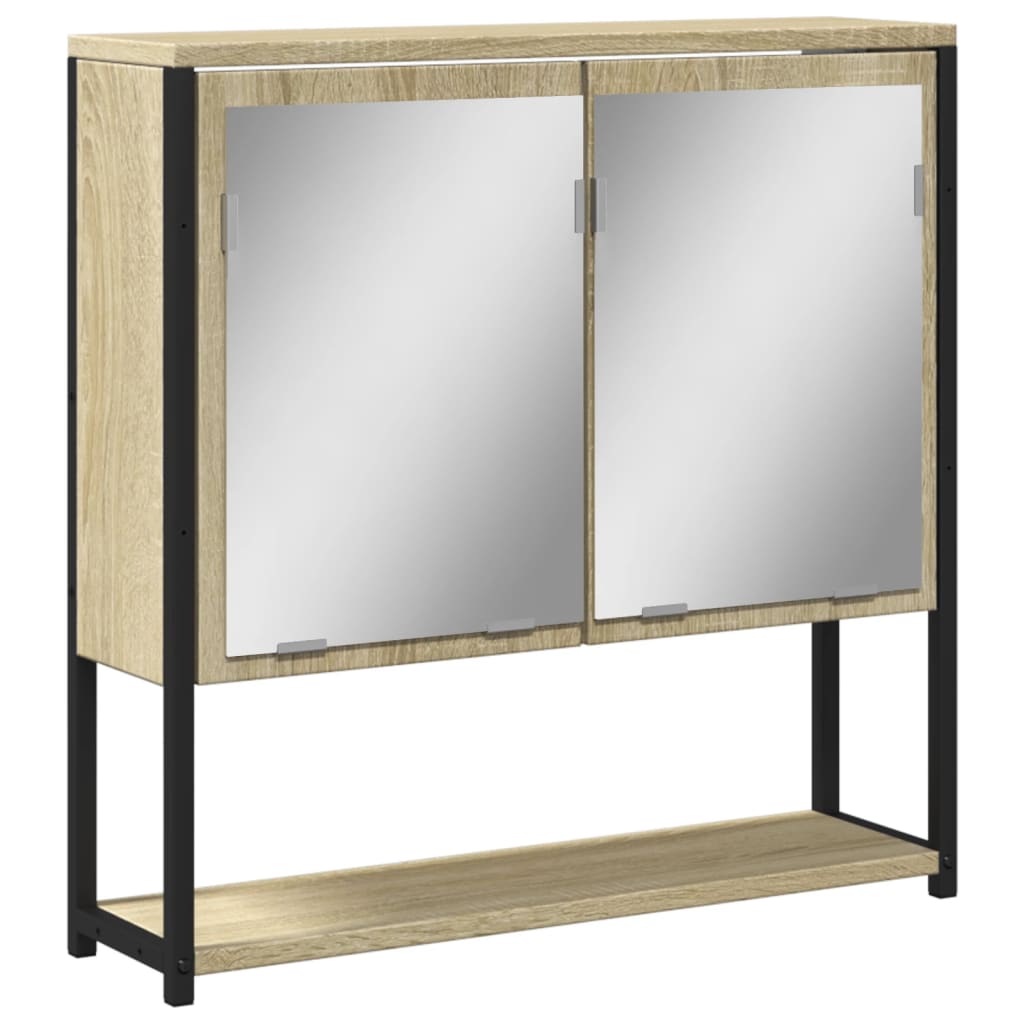 Bad-Spiegelschrank Sonoma-Eiche 60x16x60 cm Holzwerkstoff