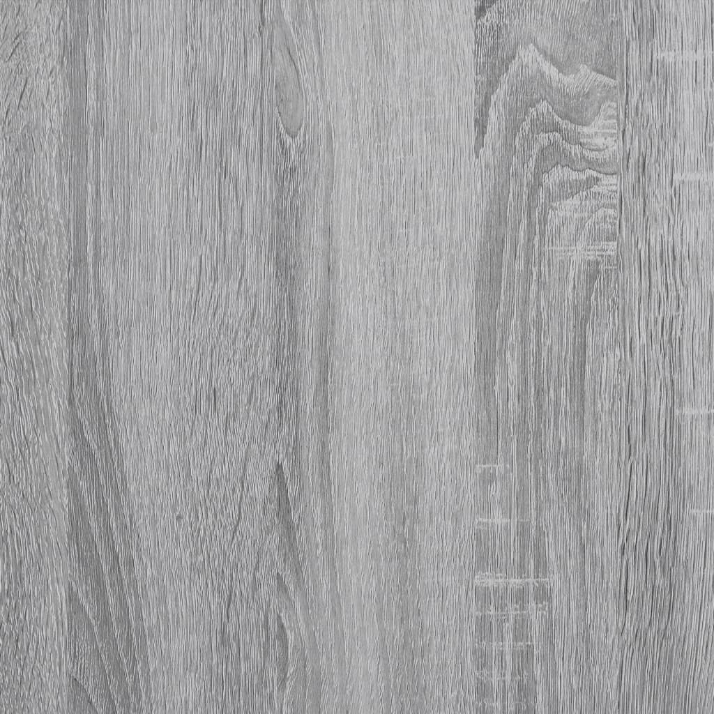 Badschrank Grau Sonoma 33x33x185,5 cm Holzwerkstoff