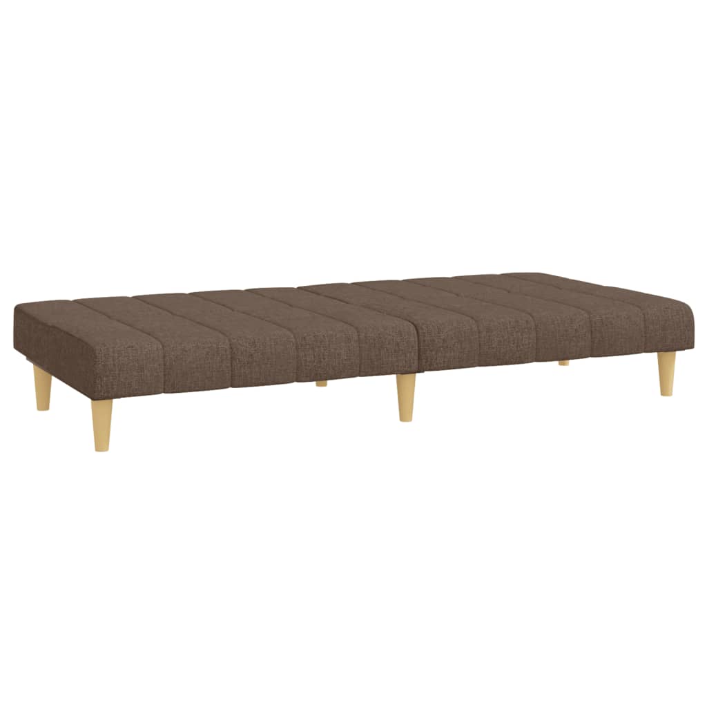 Schlafsofa 2-Sitzer Taupe Stoff