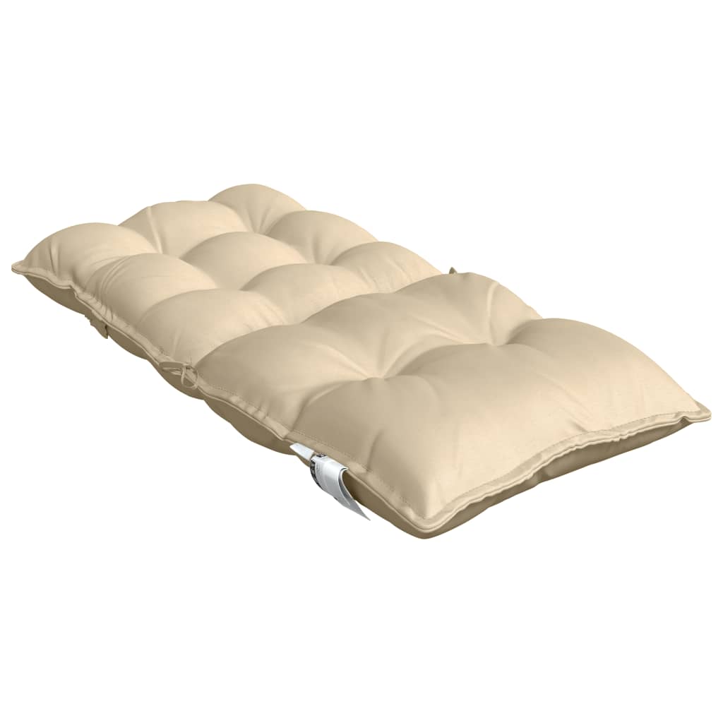 Niedriglehner-Auflagen 4 Stk. Beige Oxford-Gewebe