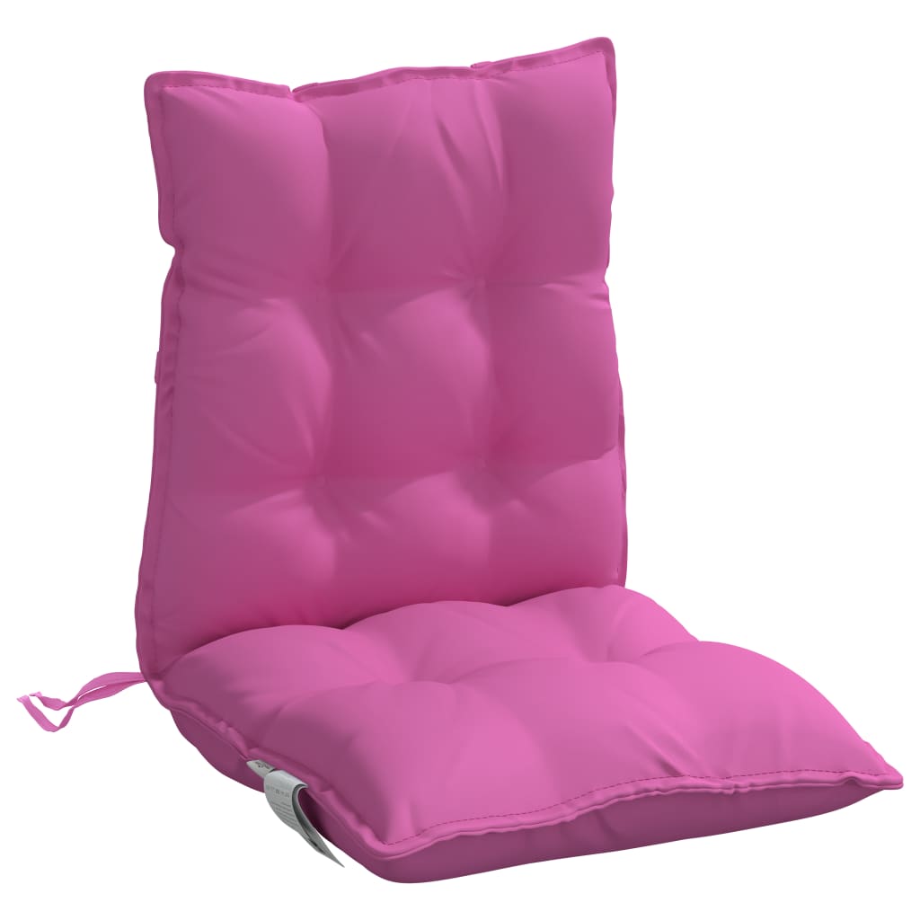 Niedriglehner-Auflagen 6 Stk. Rosa Oxford-Gewebe