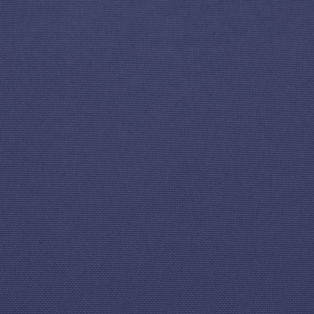 Kissen Rund Marineblau Ø 60x11 cm Oxford-Gewebe