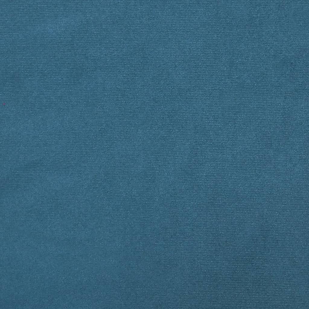 Sofa 2-Sitzer Blau Samt