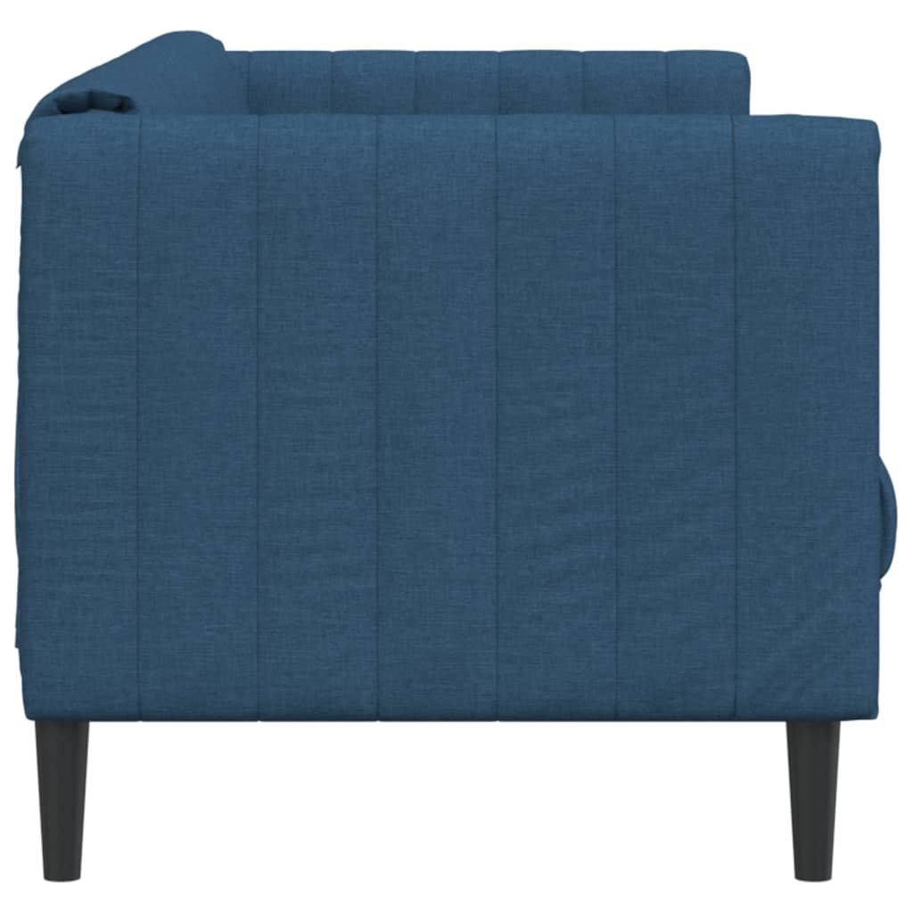 Sofa 2-Sitzer Blau Stoff