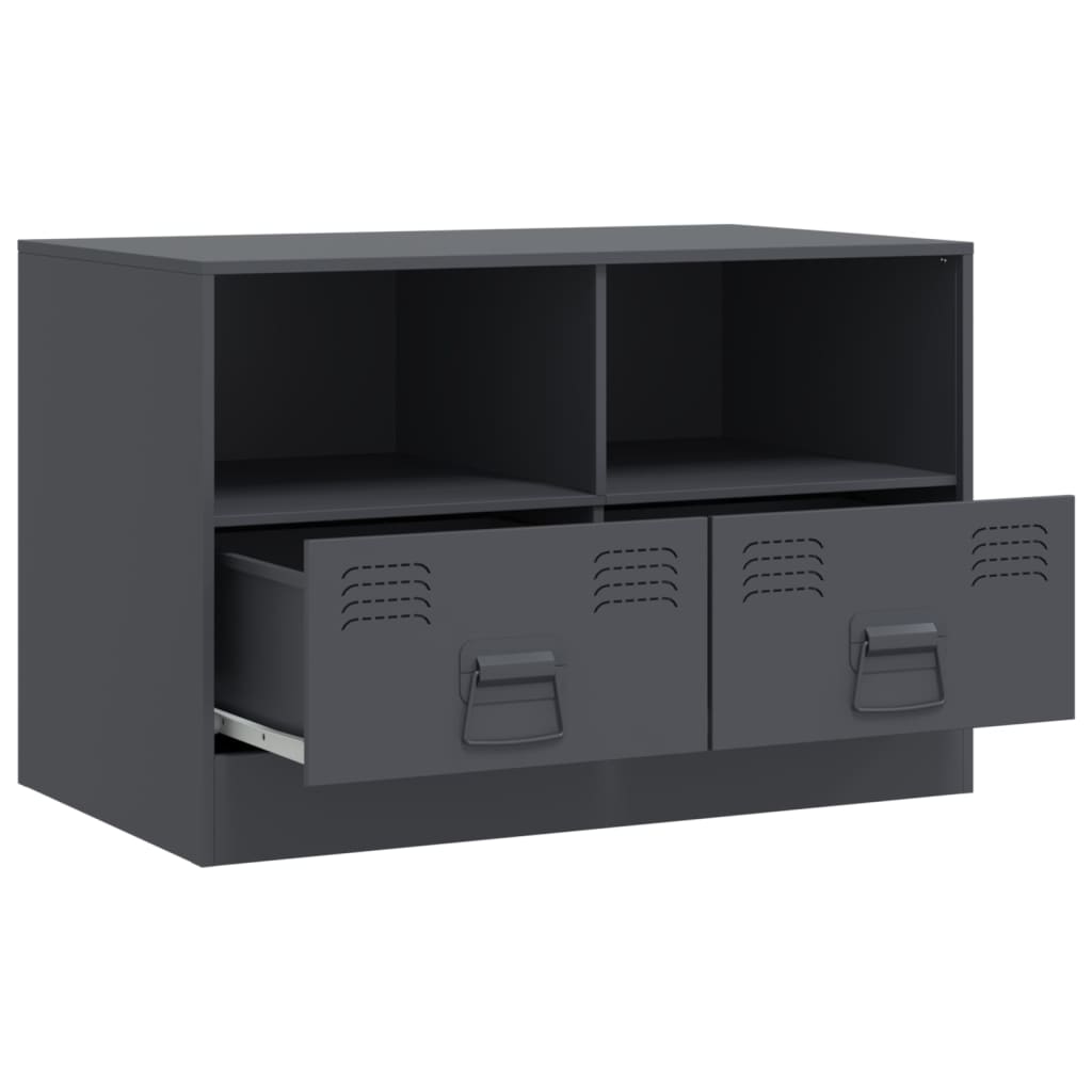 TV-Schrank Anthrazit 67x39x44 cm Stahl