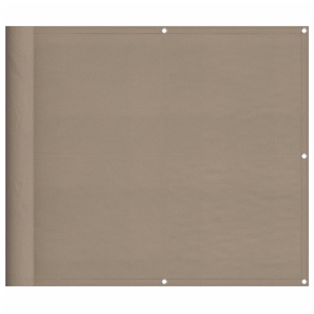 Balkon-Sichtschutz Taupe 90x700 cm 100 % Polyester-Oxford