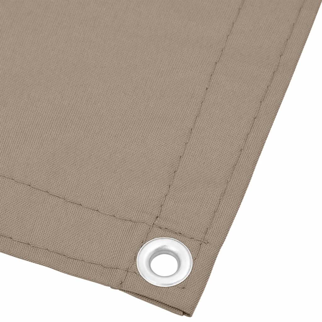 Balkon-Sichtschutz Taupe 90x700 cm 100 % Polyester-Oxford