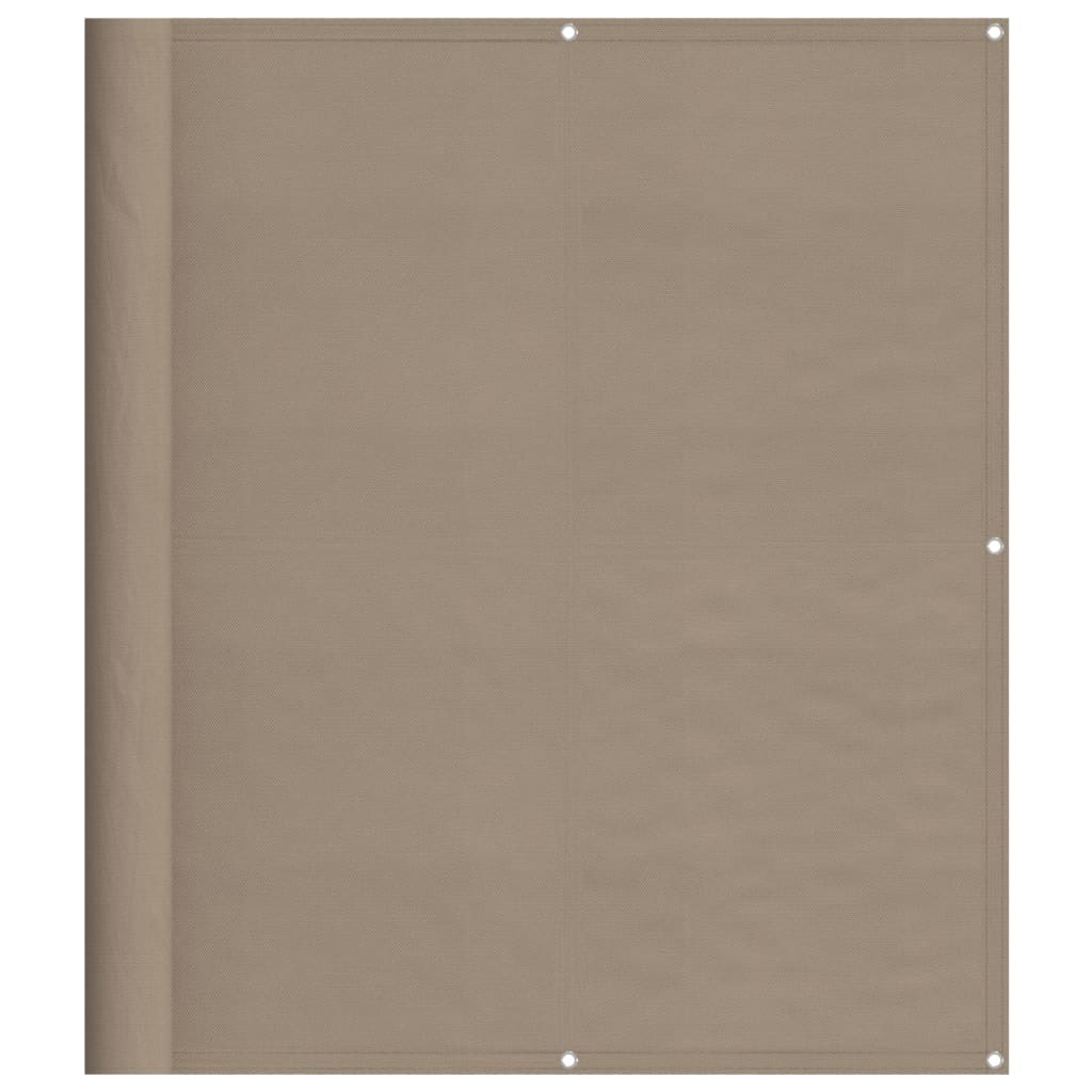 Balkon-Sichtschutz Taupe 120x1000 cm 100 % Polyester-Oxford