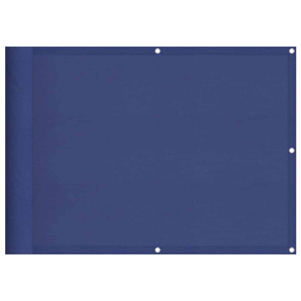 Balkon-Sichtschutz Blau 75x700 cm 100 % Polyester-Oxford