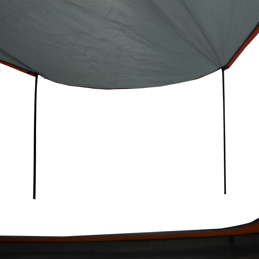 Campingzelt 2 Personen Grau und Orange Wasserfest