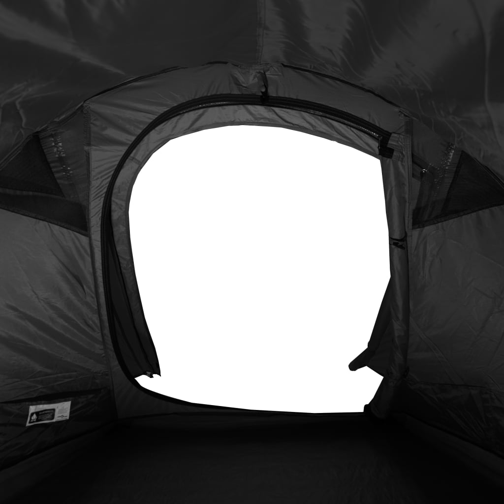 Tunnel-Campingzelt 3 Personen Weiß Dunkel Wasserdicht