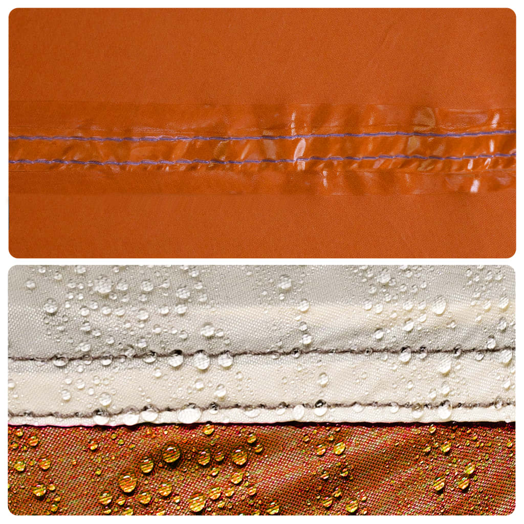 Tarp Grau und Orange 360x294 cm Wasserdicht