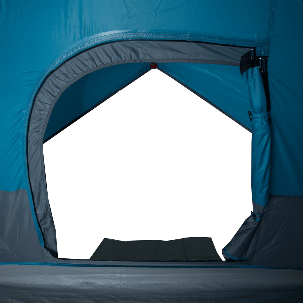 Kuppel-Campingzelt 3 Personen Blau Wasserdicht