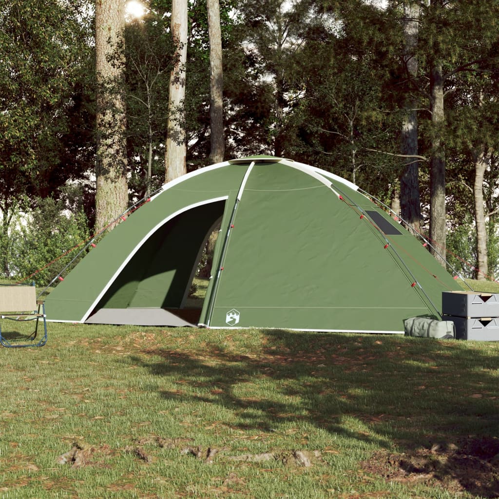 Campingzelt 8 Personen Grün Wasserdicht