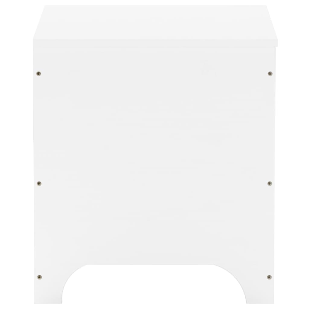 Truhe mit Deckel RANA Weiß 60x49x54 cm Massivholz Kiefer