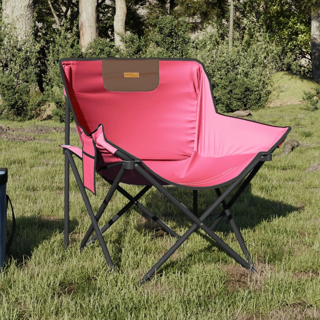 Campingstühle 2 Stk. mit Tasche Klappbar Rosa