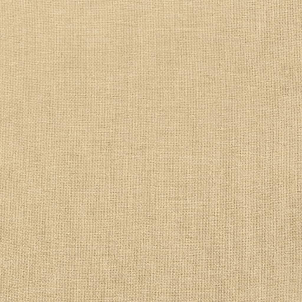 Niedriglehner-Auflagen 2 Stk. Melange Beige 100x50x7 cm Stoff