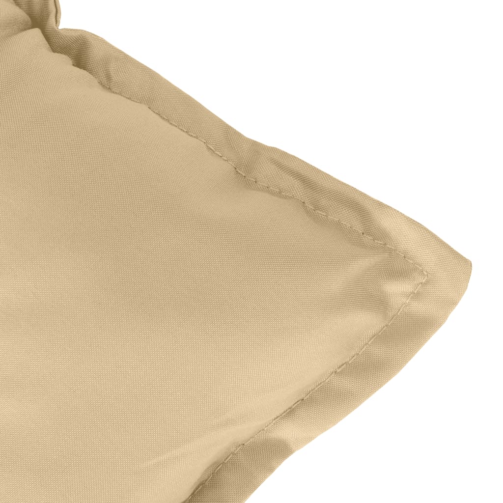 Niedriglehner-Auflagen 4 Stk. Melange Beige 100x50x7 cm Stoff