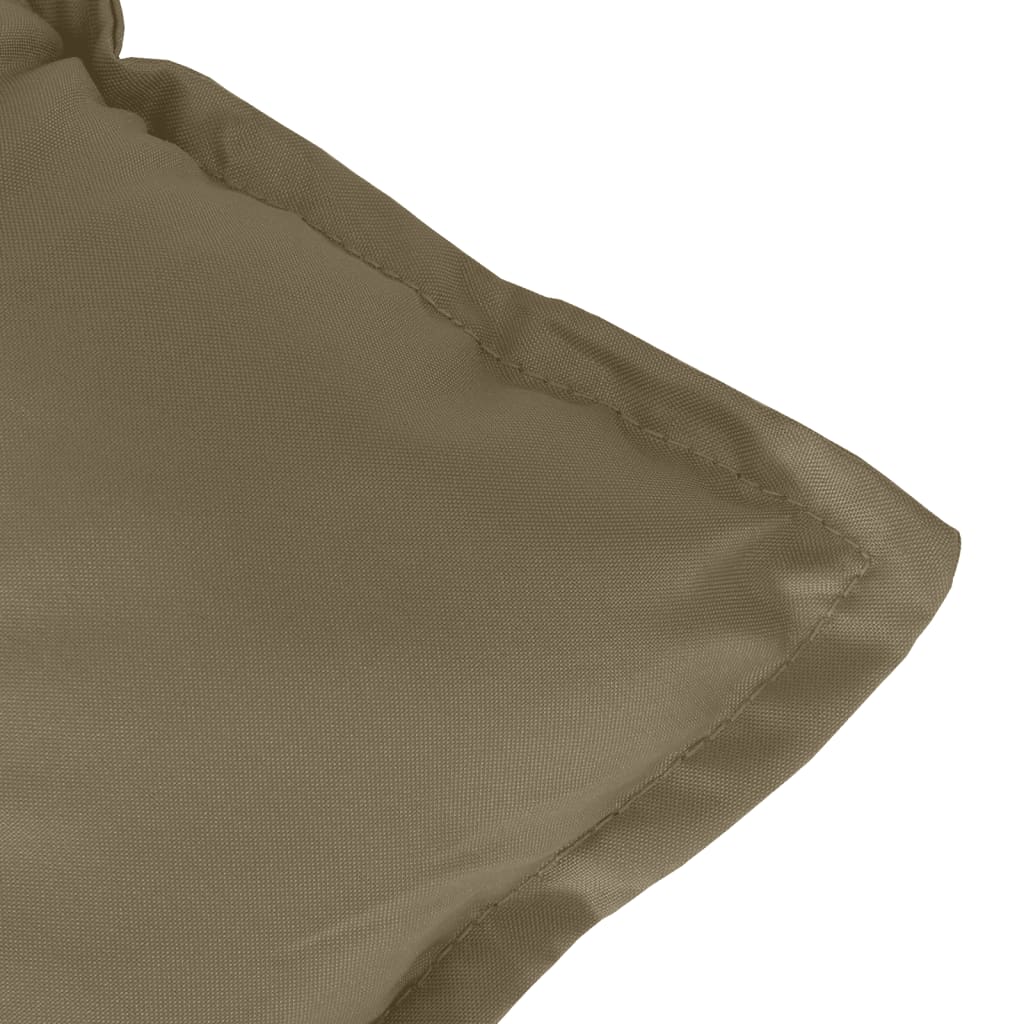 Niedriglehner-Auflagen 4 Stk. Melange Taupe 100x50x7 cm Stoff