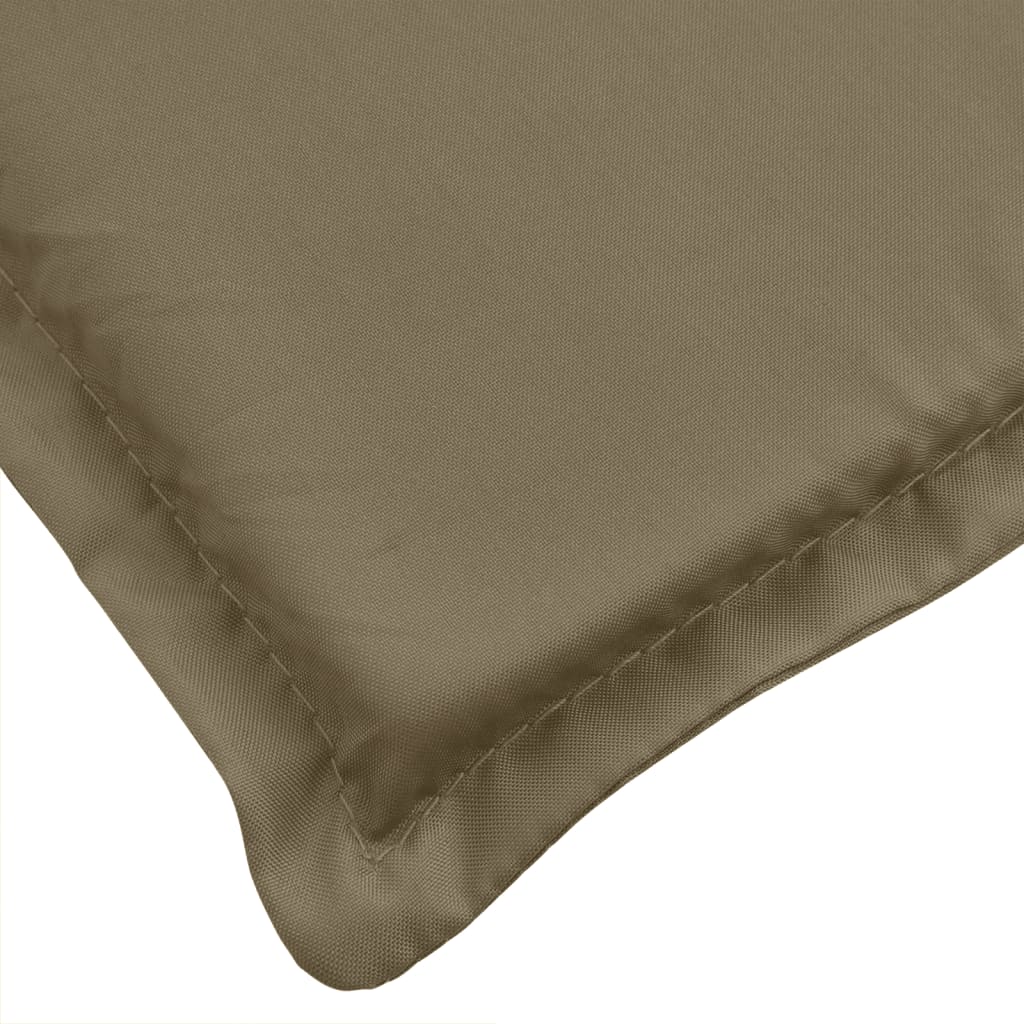 Hochlehner-Auflagen 6 Stk. Melange Taupe 120x50x4 cm Stoff