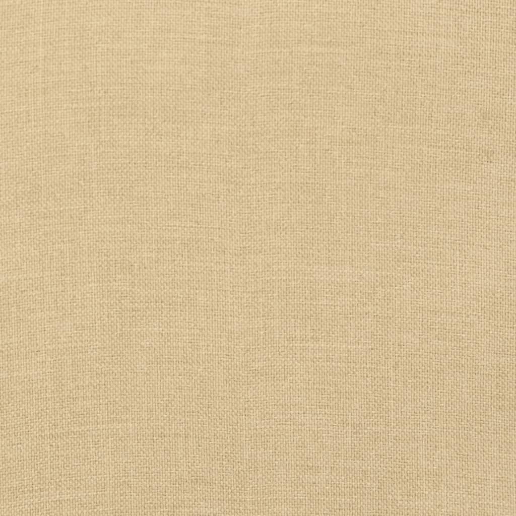 Gartenbank-Auflagen 2 Stk. Melange Beige 200x50x7 cm Stoff