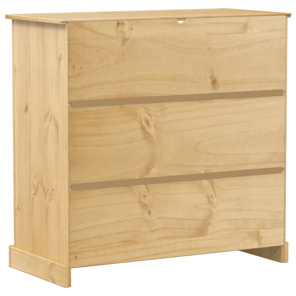 Weinschrank Corona 107,5x51x105,5 cm Massivholz Kiefer