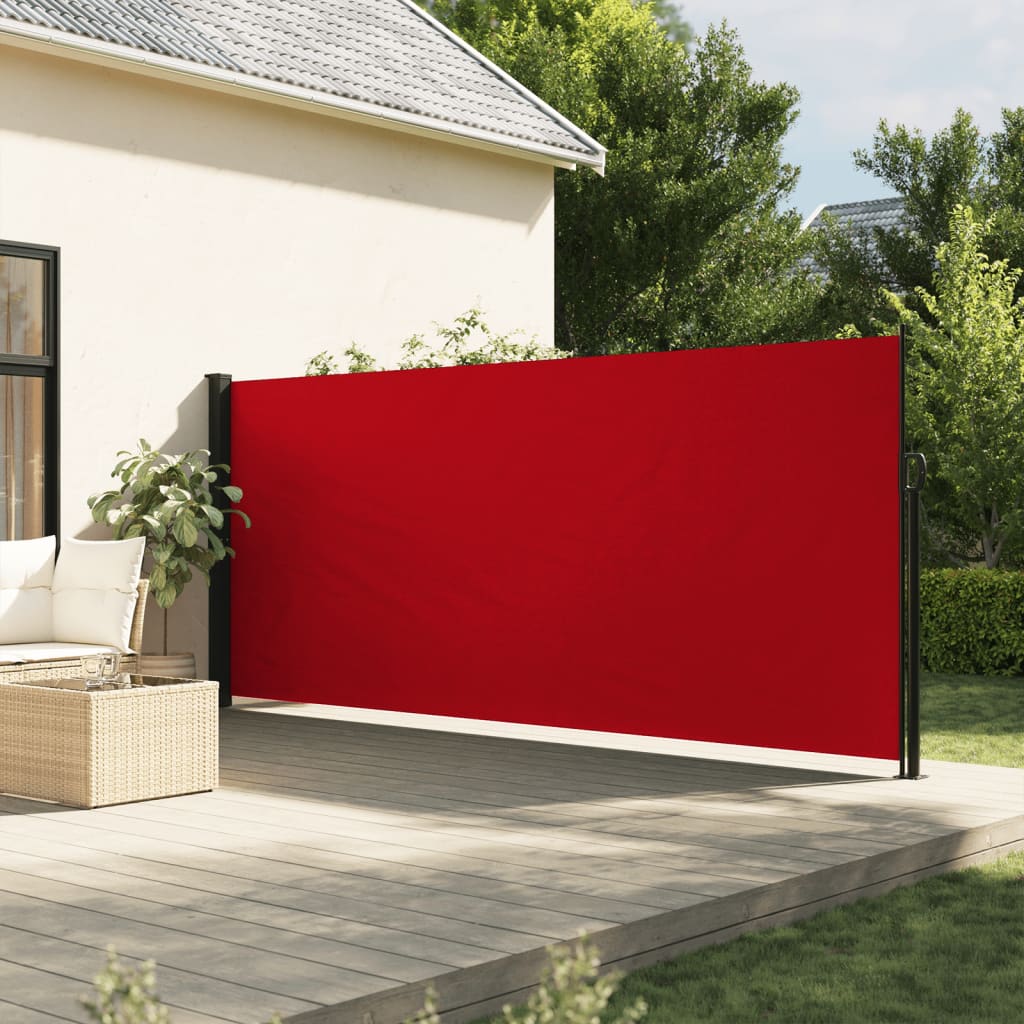 Seitenmarkise Ausziehbar Rot 160x600 cm