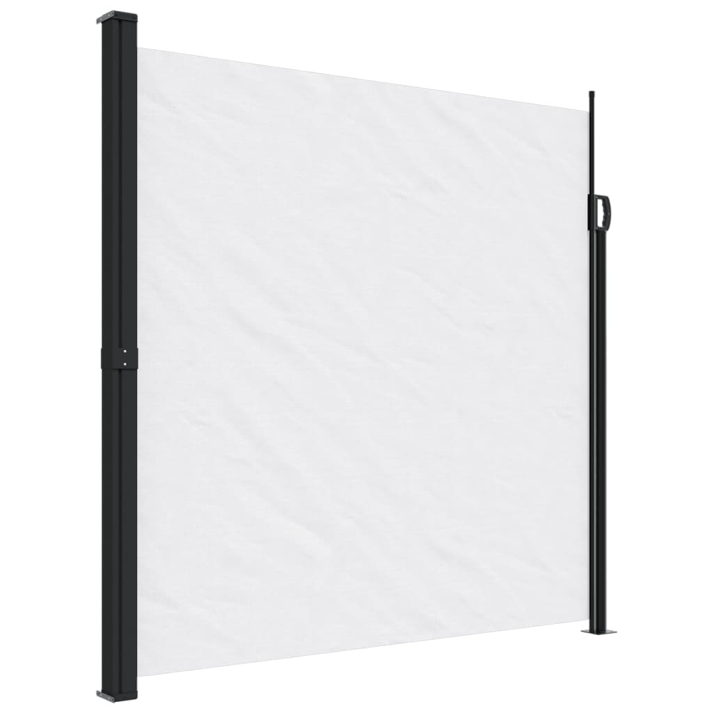 Seitenmarkise Ausziehbar Weiß 200x600 cm