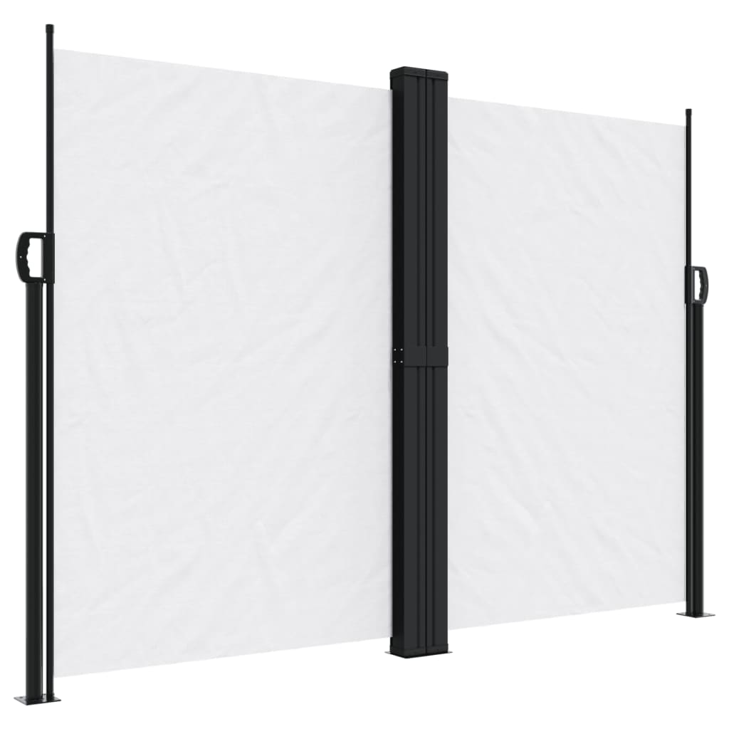 Seitenmarkise Ausziehbar Weiß 180x1000 cm