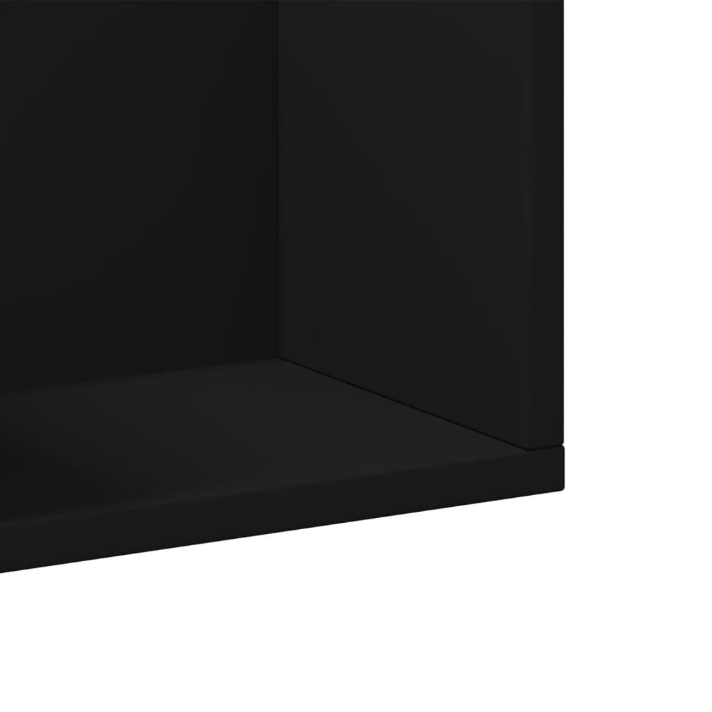 Wandschrank Schwarz 75x18x16,5 cm Holzwerkstoff