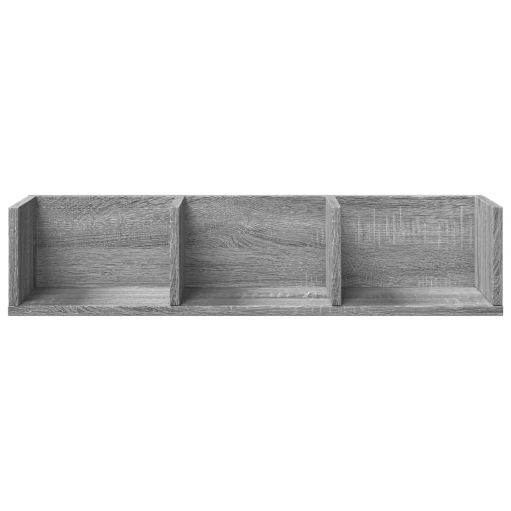 Wandschränke 2 Stk. Sonoma-Eiche 75x18x16,5 cm Holzwerkstoff