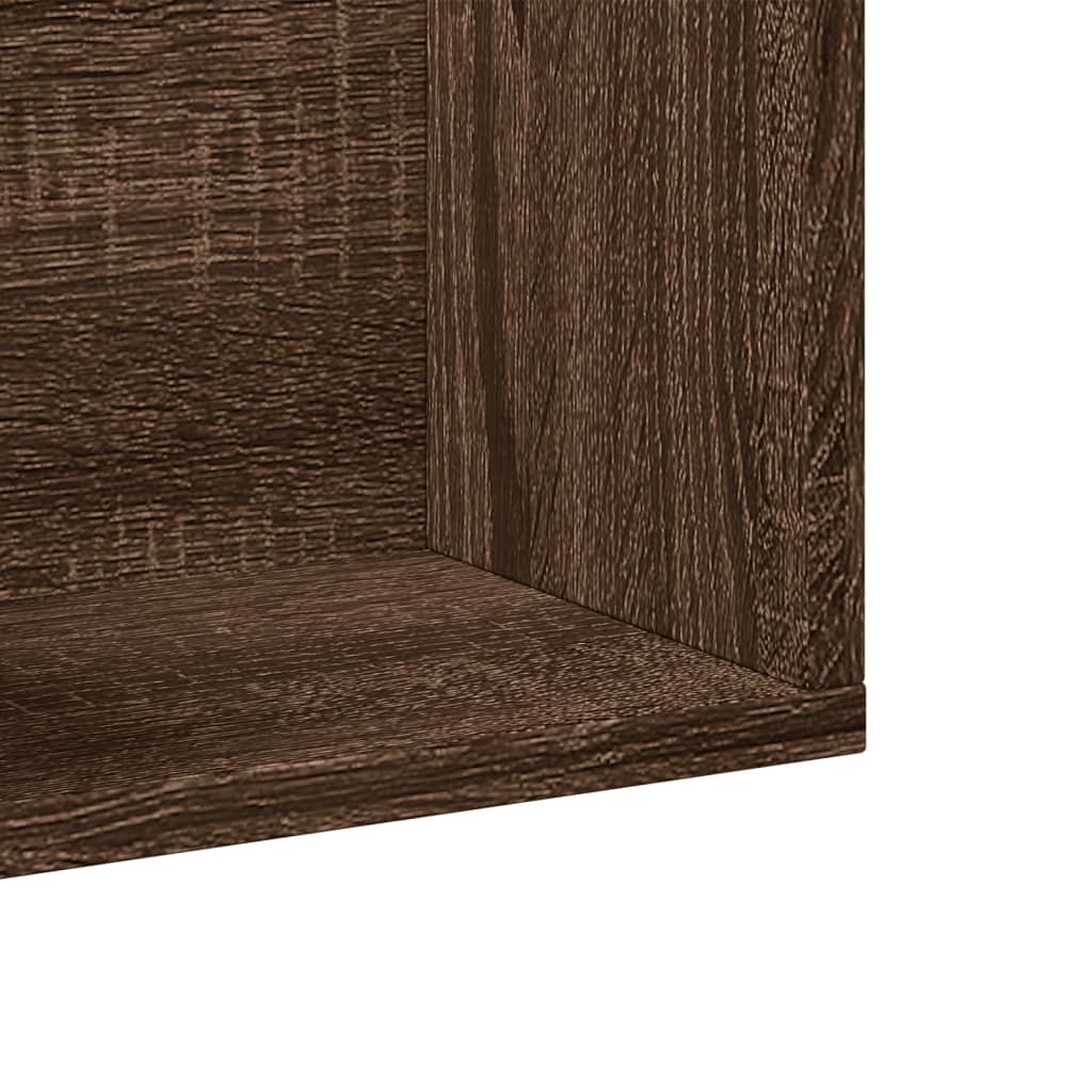 Wandschrank Braun Eichen-Optik 75x18x16,5 cm Holzwerkstoff