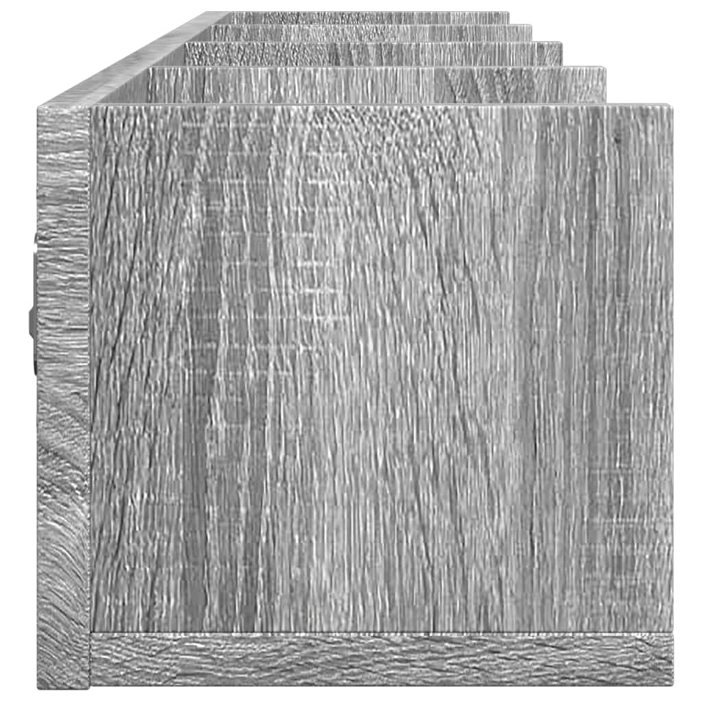 Wandschrank Grau Sonoma-Eiche 99x18x16,5 cm Holzwerkstoff