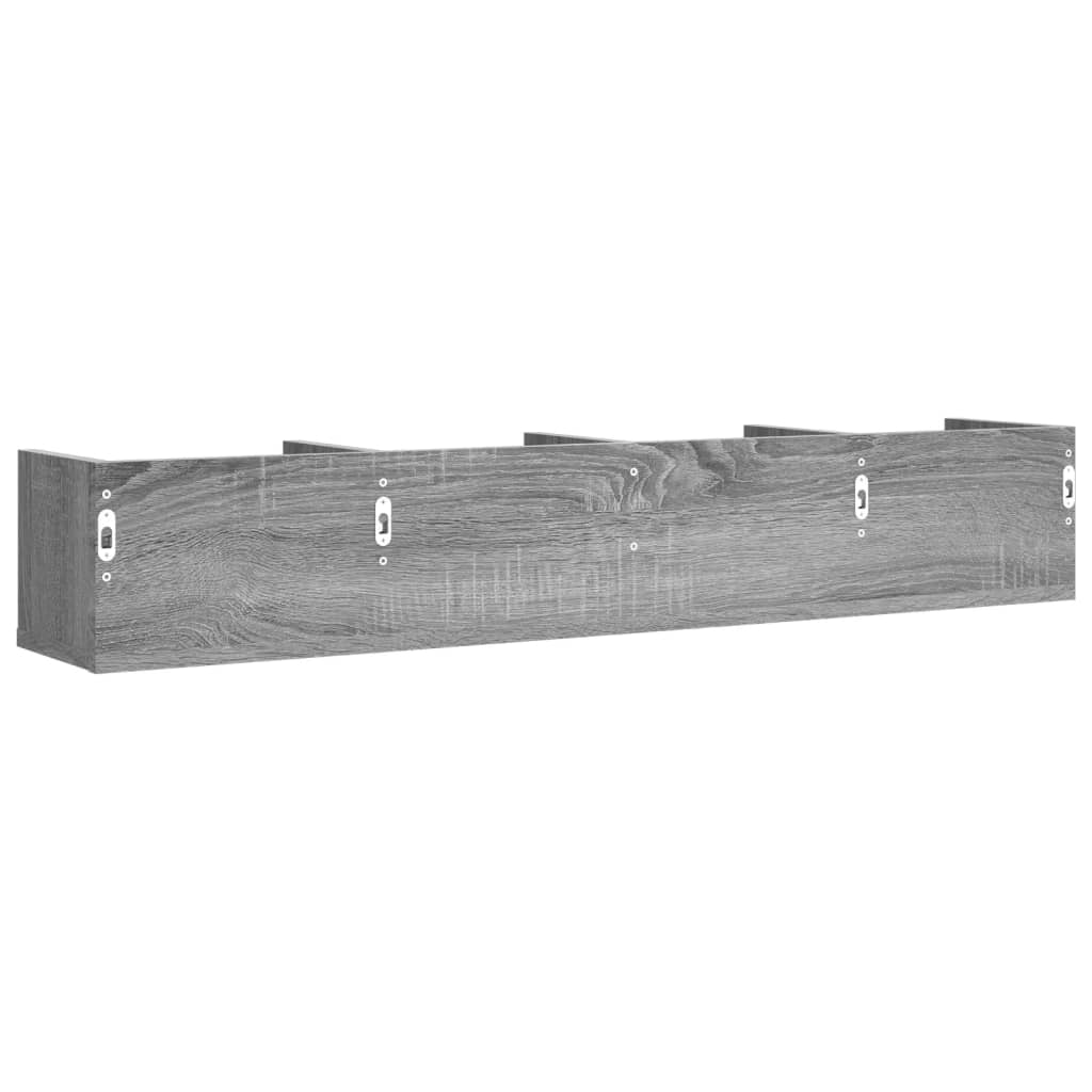 Wandschrank Grau Sonoma-Eiche 99x18x16,5 cm Holzwerkstoff