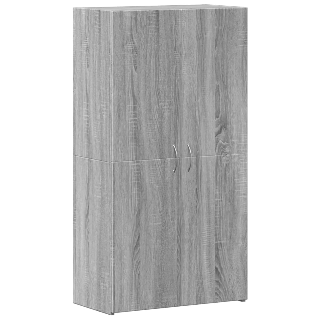 Aktenschrank Grau Sonoma 60x32x115 cm Holzwerkstoff