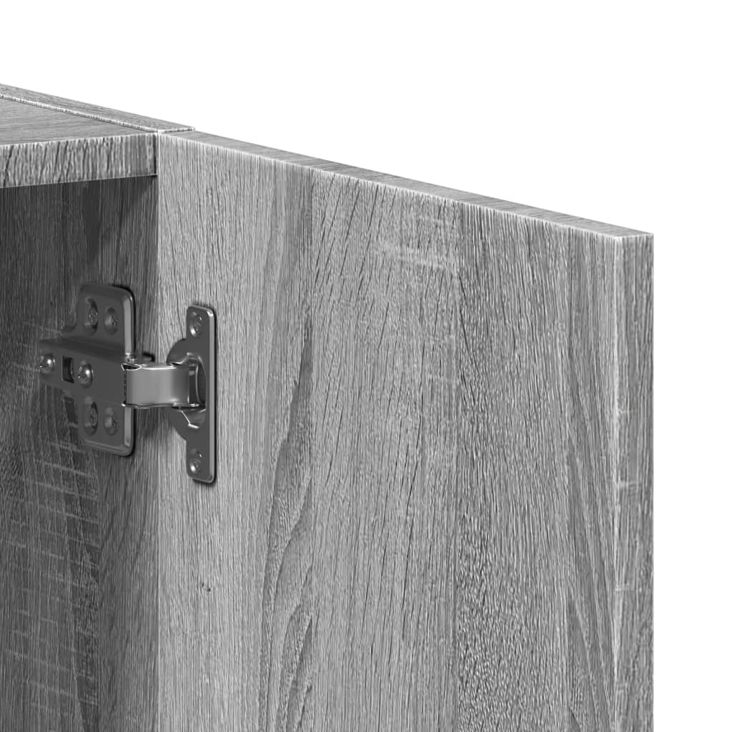 Aktenschrank Grau Sonoma 60x32x115 cm Holzwerkstoff
