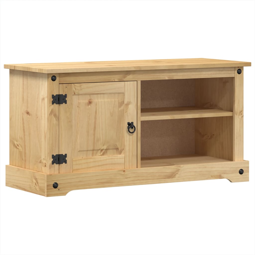 TV-Schrank Corona 100x37x52 cm Massivholz Kiefer