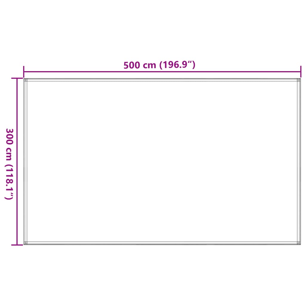 Zeltteppich Sandfarbe 300x500 cm HDPE