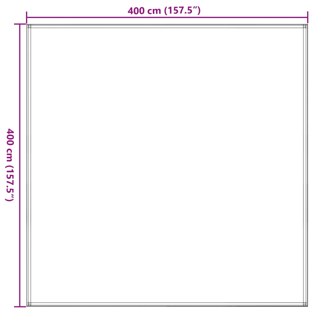 Zeltteppich Sandfarbe 400x400 cm HDPE