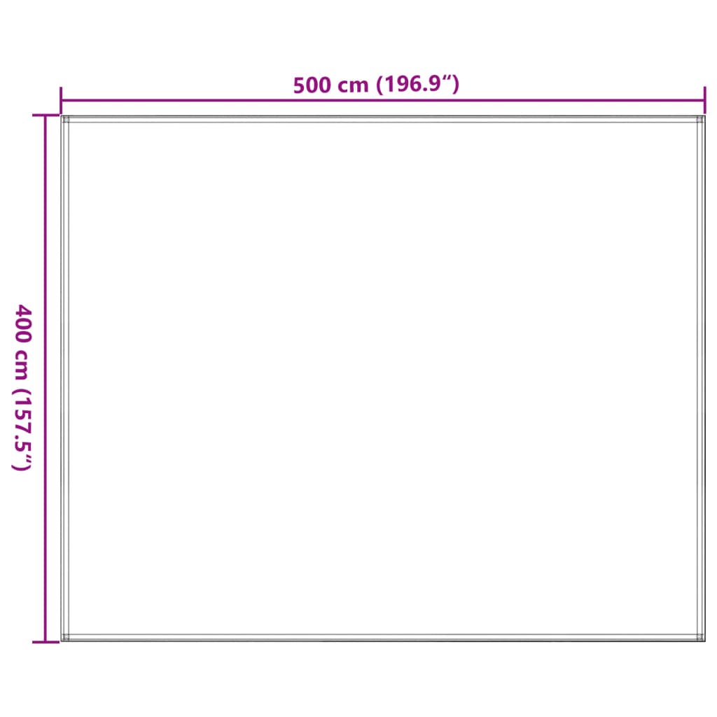 Zeltteppich Sandfarbe 400x500 cm HDPE