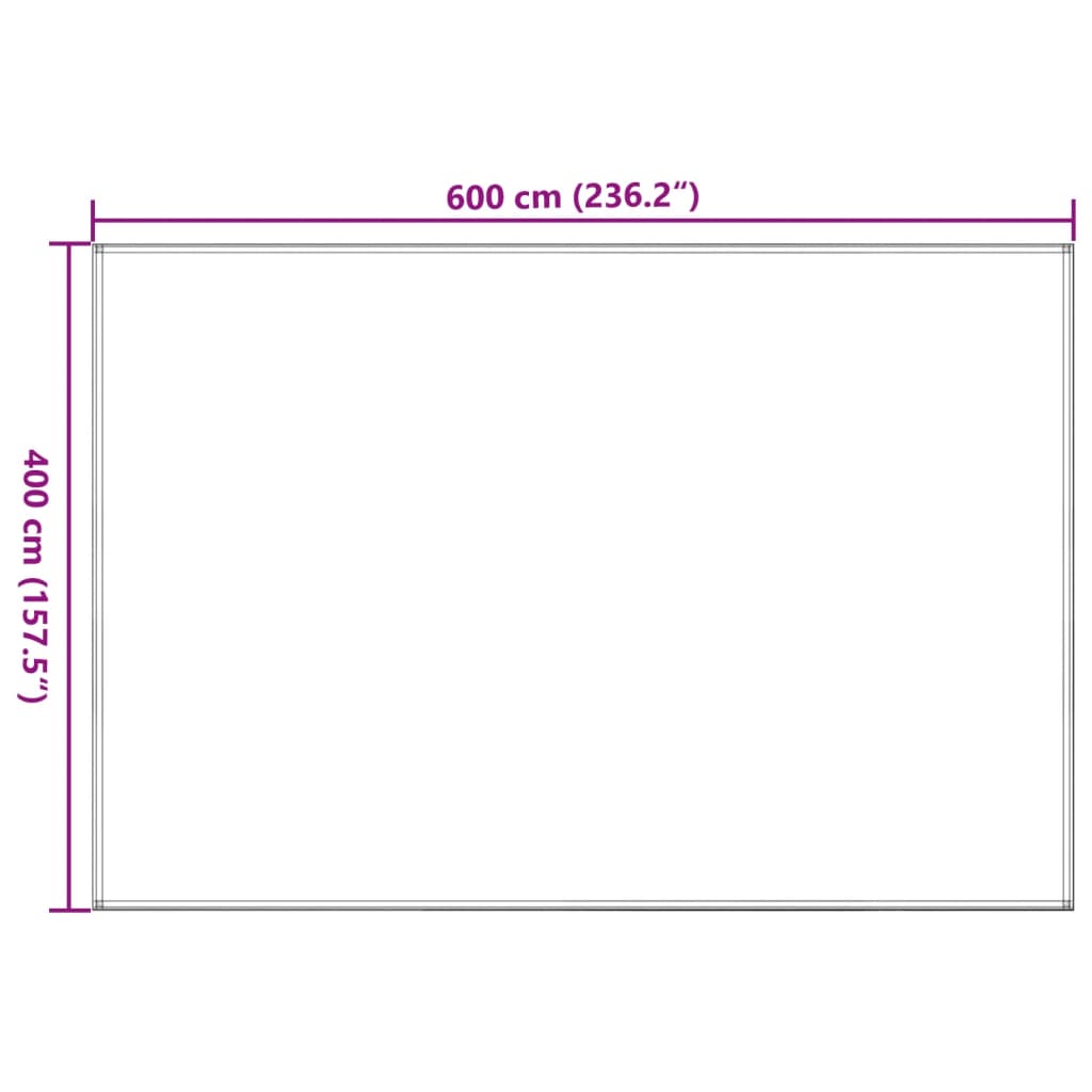 Zeltteppich Sandfarbe 400x600 cm HDPE