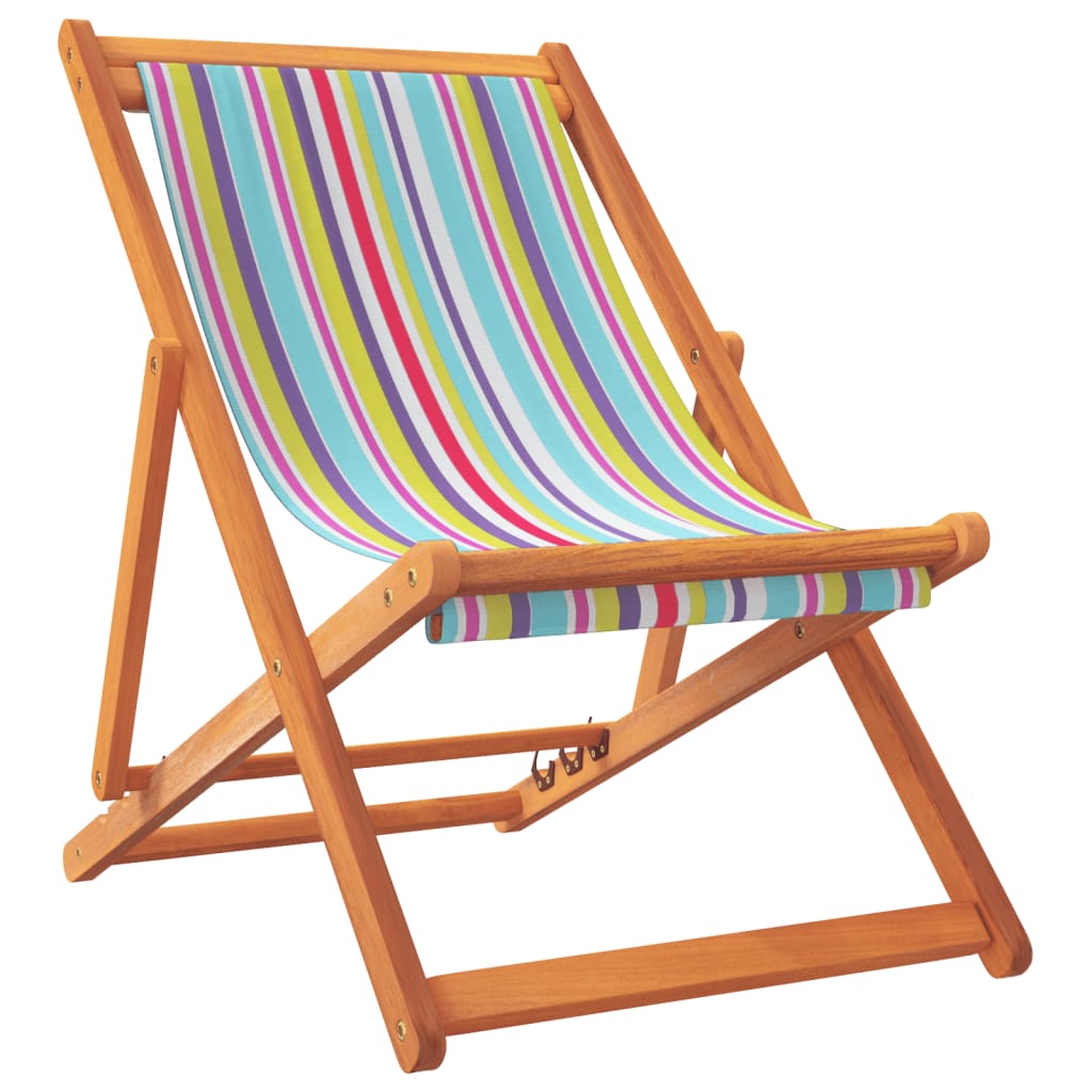 Strandstühle 2 Stk. Klappbar Mehrfarbig Stoff