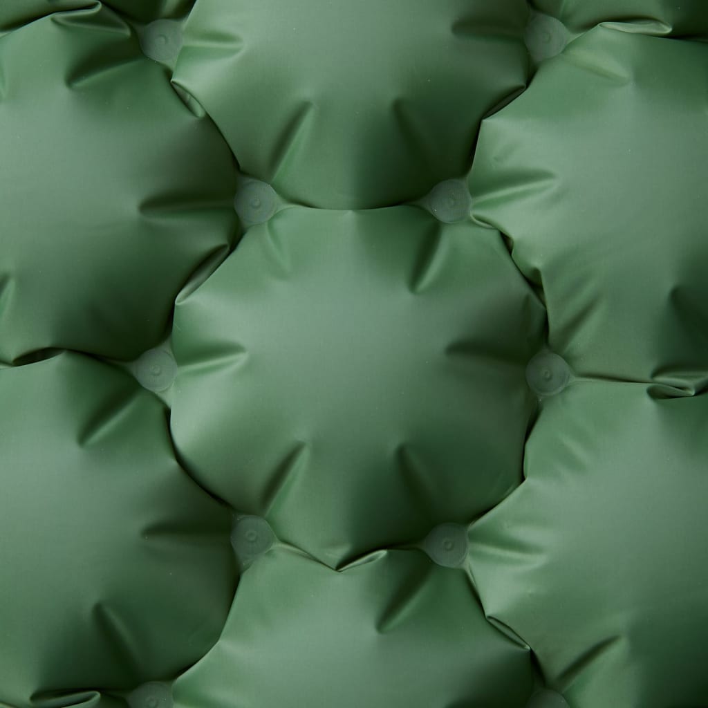 Doppel-Isomatte mit Kissen Selbstaufblasend Grün