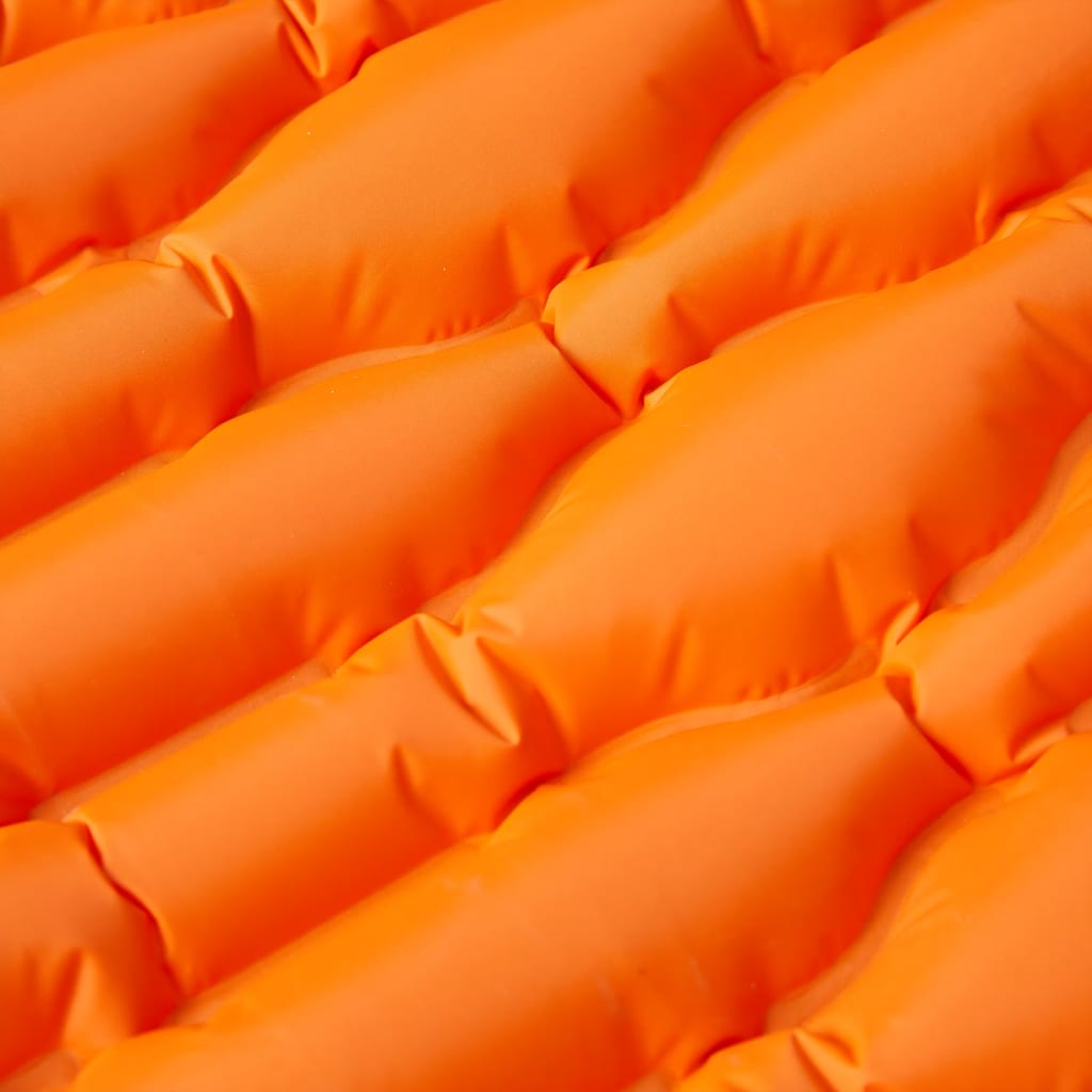 Isomatte mit Integriertem Kissen Selbstaufblasend Orange